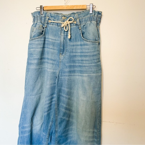 Anthropologie | PILCRO & LETTERPRESS Blue Demin Wide Legged Jeans - Picture 9 of 16